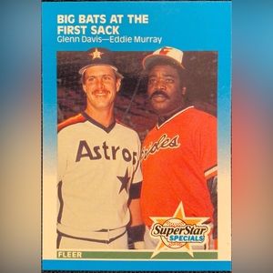 1987 Eddie Murray and Glenn Davis Baseball Card